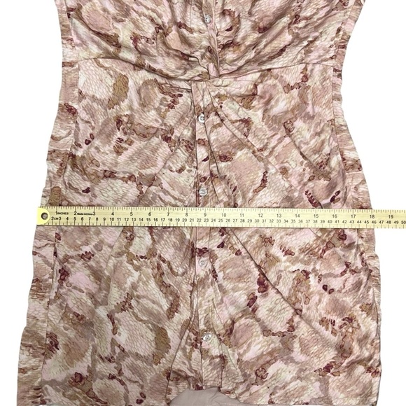 NWT Fate Animal Print Twist Waist Dress Size Medium Long Sleeves Fitted - Picture 13 of 15